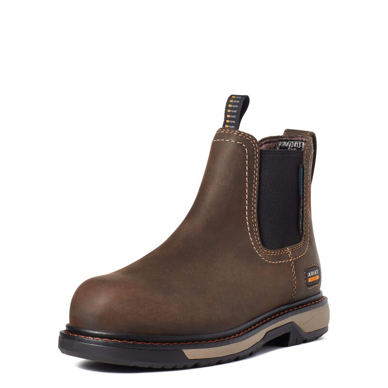 Ariat Arbeitsschuhe Damen - Riveter Chelsea Csa Waterproof Composite Toe DunkelBraun ( VALWY-4706 )